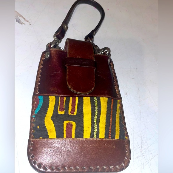 Leather Mini Coin Orr Credit Card  Bag  Made In Colombia - Picture 1 of 6